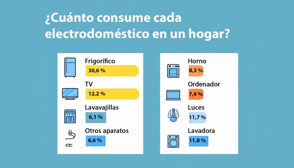 Calculo consumo eléctrico en casa. Cuantos kwh consume una casa al mes